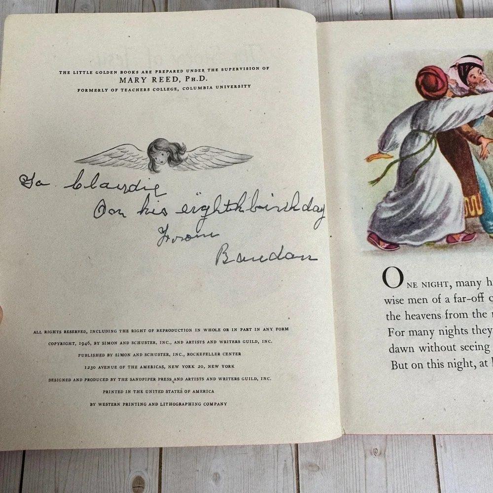 The Story of Jesus Beatrice Alexander 1946 Little Golden Book 2nd Printing Simon